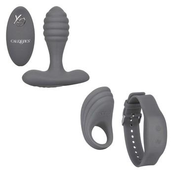 Silicone Remote Adventure Set prostate probe and erection enhancer