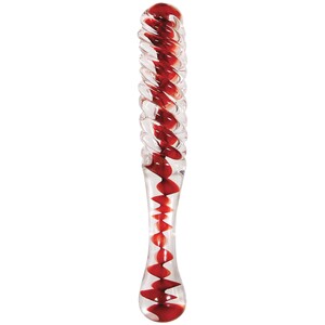 Sweetheart Swirl Glass Dildo