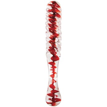 Sweetheart Swirl Glass Dildo