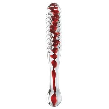 Sweetheart Swirl Glass Dildo