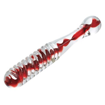 Sweetheart Swirl Glass Dildo