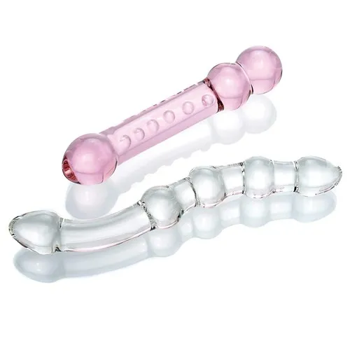  2 Piece Glass Dildo Pleasure Se