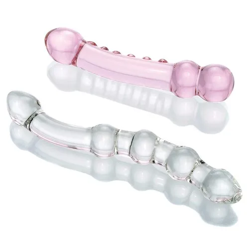  2 Piece Glass Dildo Pleasure Se