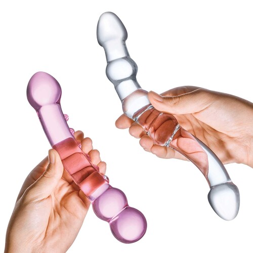  2 Piece Glass Dildo Pleasure Se