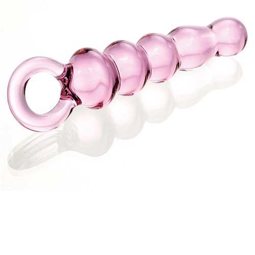 BEADED GLASS ANAL SLIDER dildo