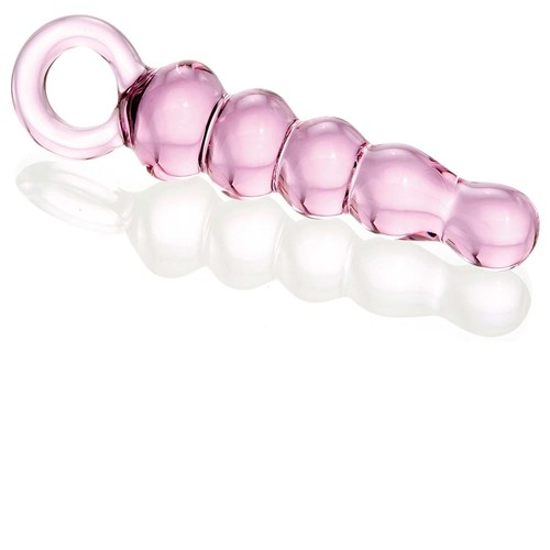 BEADED GLASS ANAL SLIDER dildo