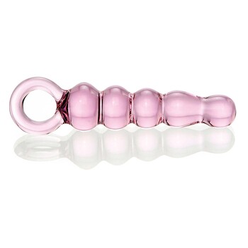 BEADED GLASS ANAL SLIDER dildo
