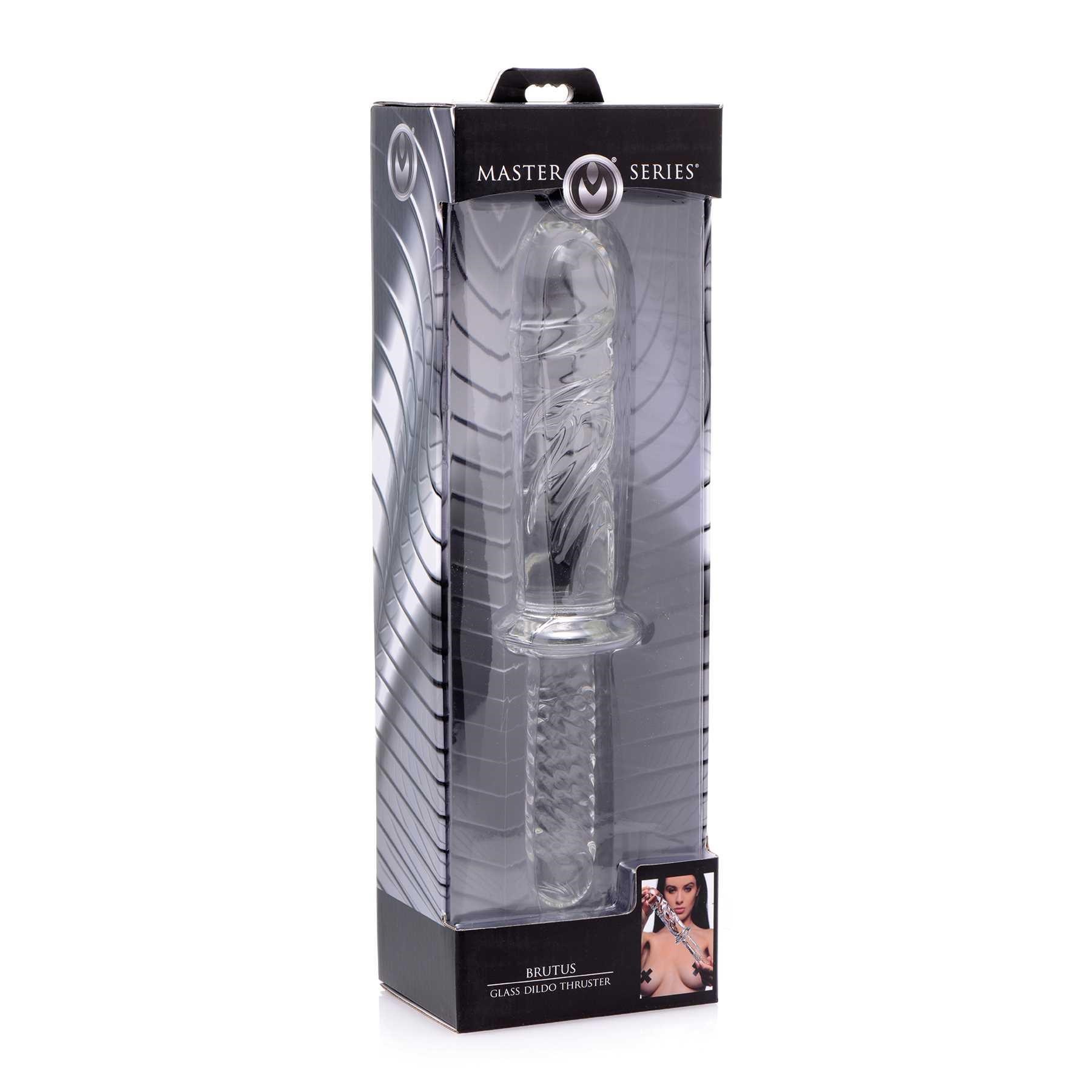  BRUTUS GLASS THRUSTER DILDO packaging