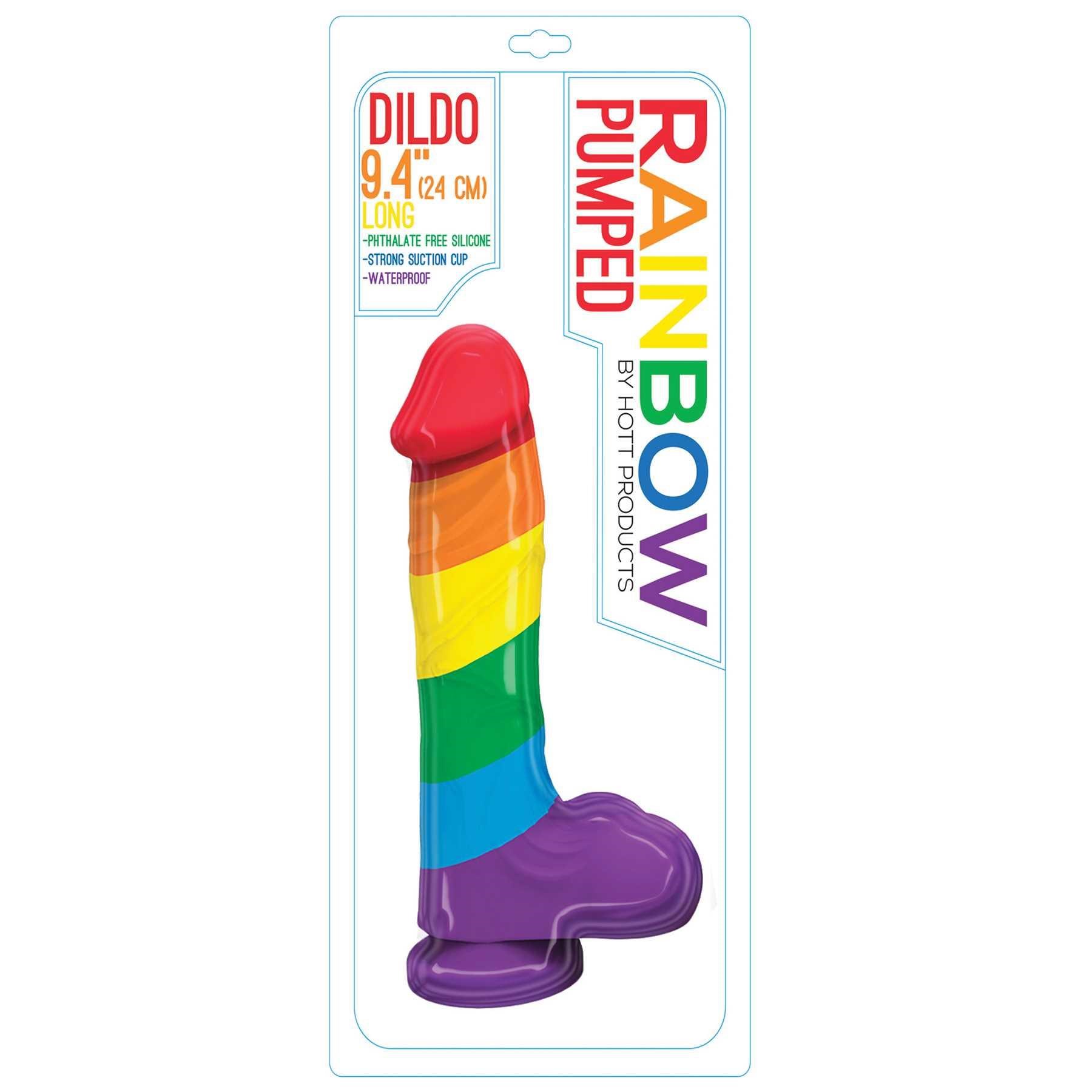 Rainbow Dildo - Pumped