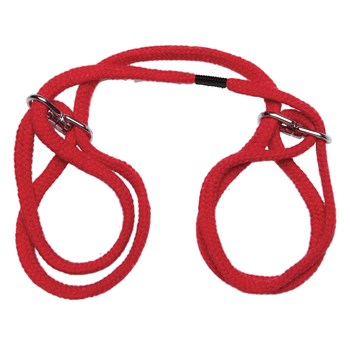 Japenese Rope Bondage Cuffs red
