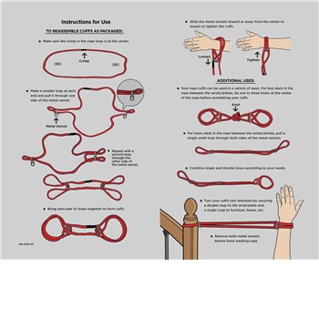 Japenese Rope Bondage Cuffs  instructions
