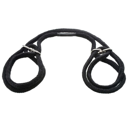 Japenese Rope Bondage Cuffs black