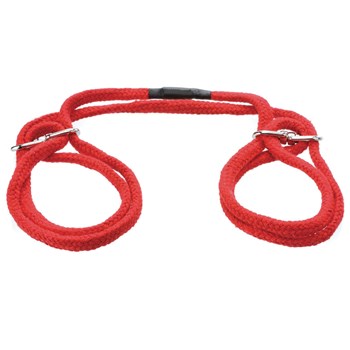 Japenese Rope Bondage Cuffs red