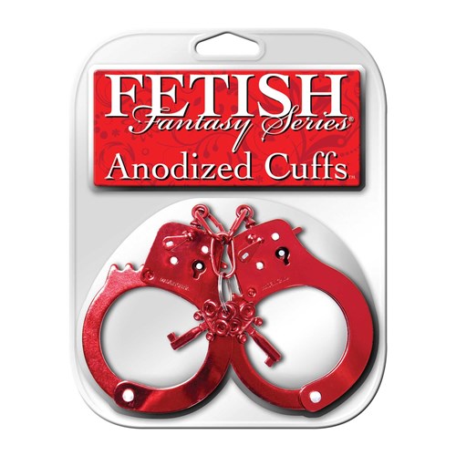 FETISH FANTASY ANDONIZED HANDCUFFS red