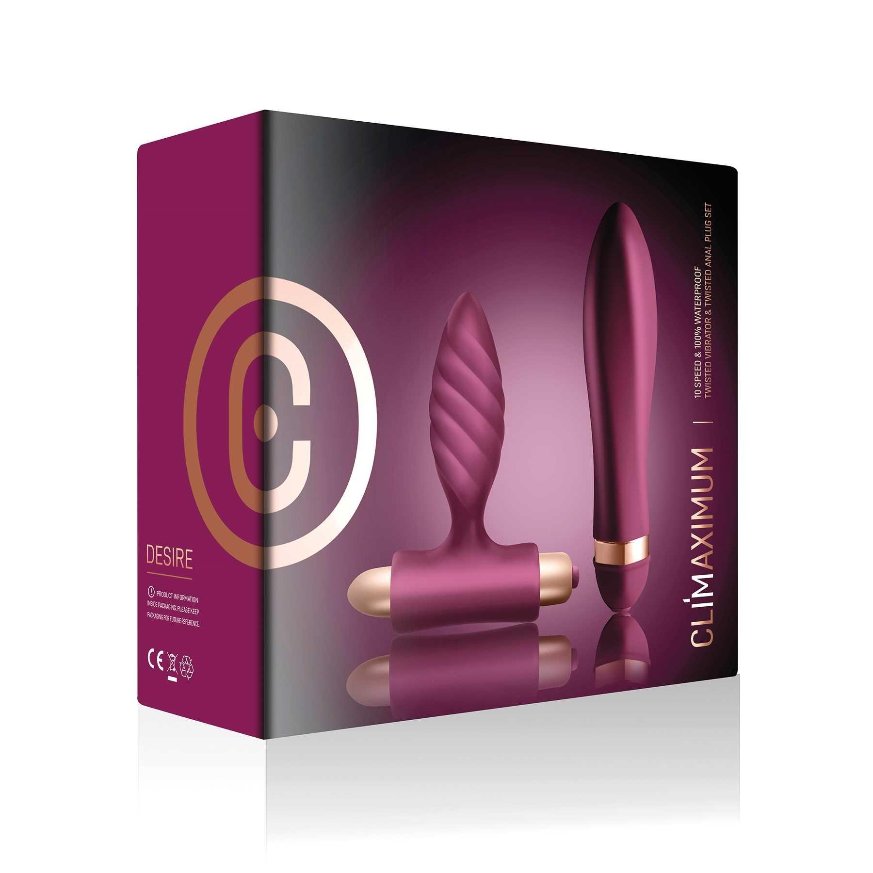 Climaximum Desire Couples Vibrator Kit packaging