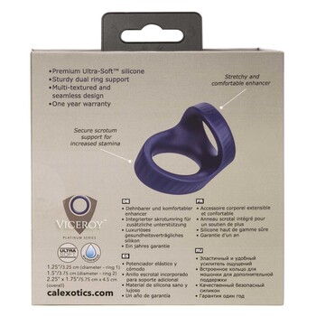 Viceroy Max Dual Penis Ring packaging specifications