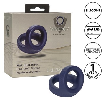 Viceroy Max Dual Penis Ring packaging diagrams