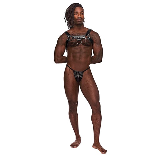 Aries Harness on male model frontal view
