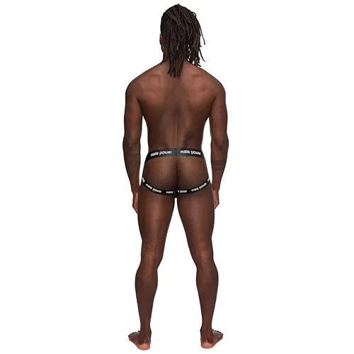 Helmet Jock Strap on male model rear view