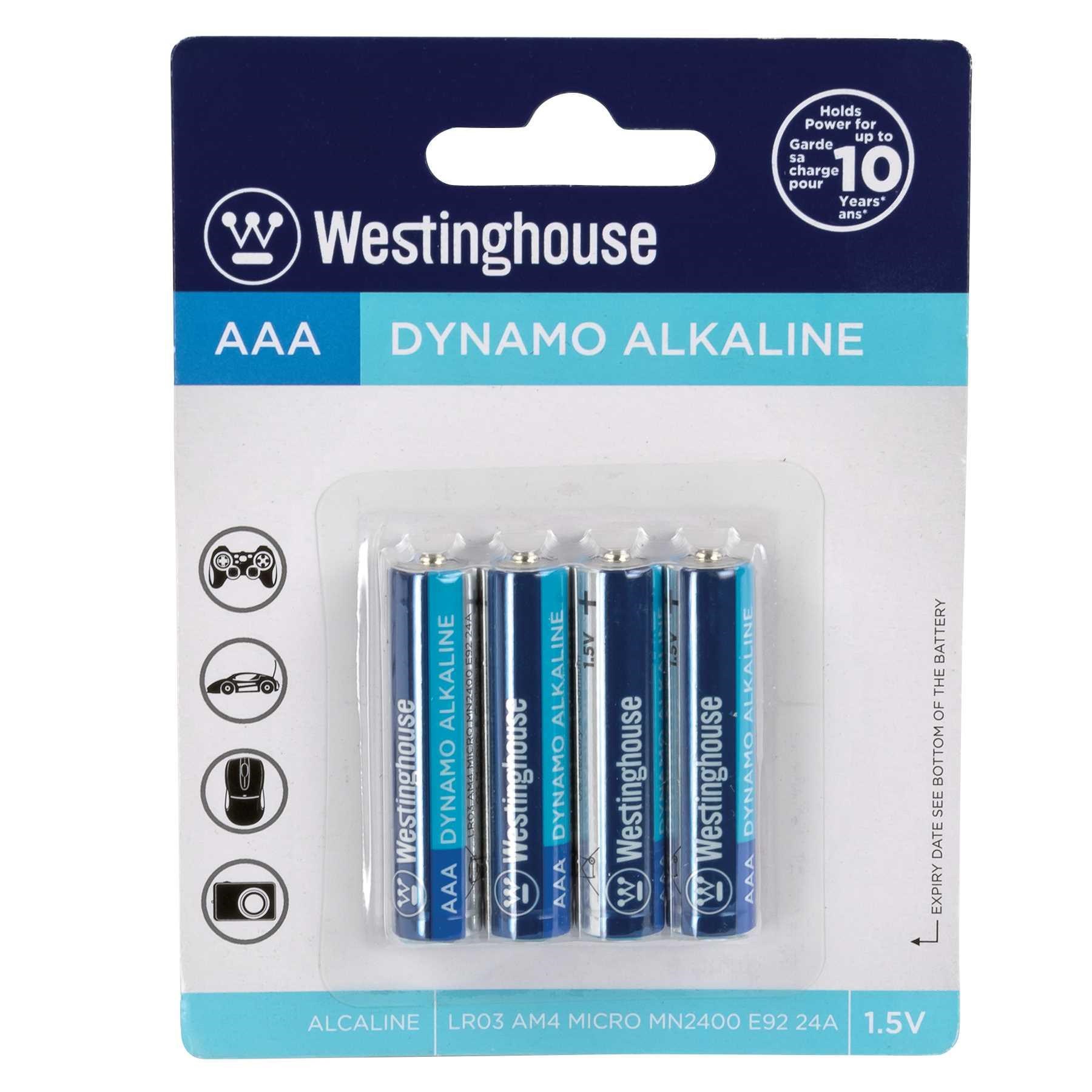 Westinghouse AAA Batteries (4 Pack)