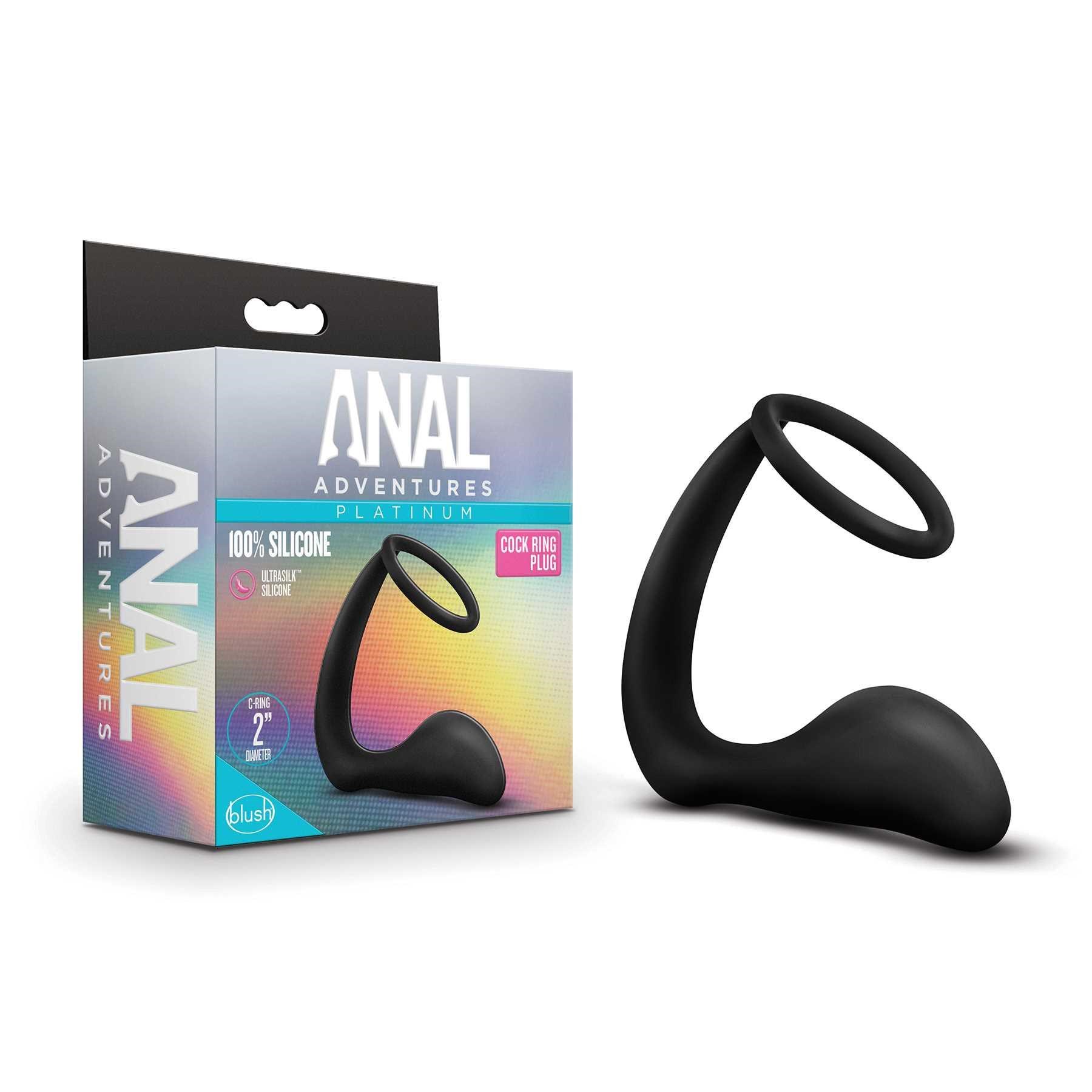 Anal Adventures Platinum - Cock Ring Plug packaging