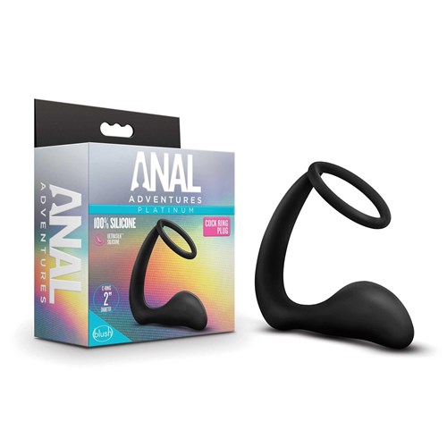 Anal Adventures Platinum - Cock Ring Plug packaging