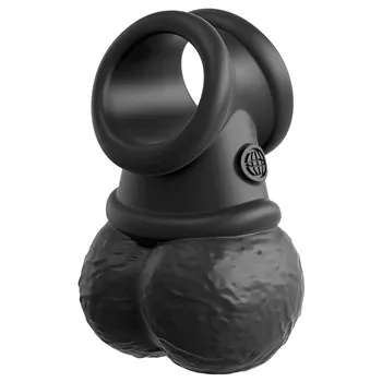 King Cock Elite Vibrating Swinging Balls Cock Ring