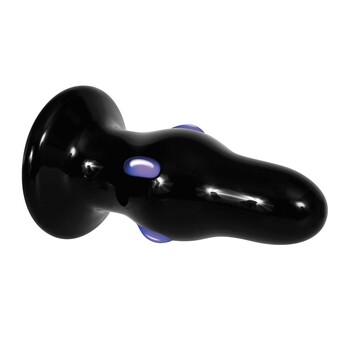 Rear Rocker Vibrating Glass Anal Plug