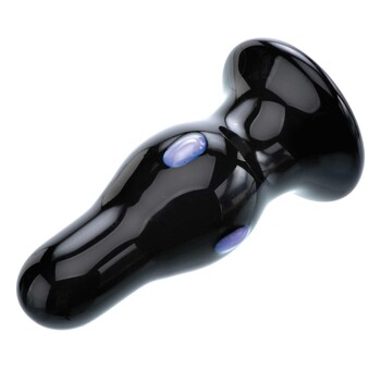 Rear Rocker Vibrating Glass Anal Plug