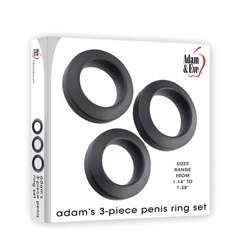 Adam's 3-Piece Penis Ring Set