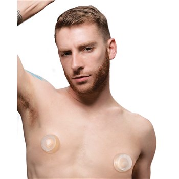 Master Series Nipple Plungers on male model