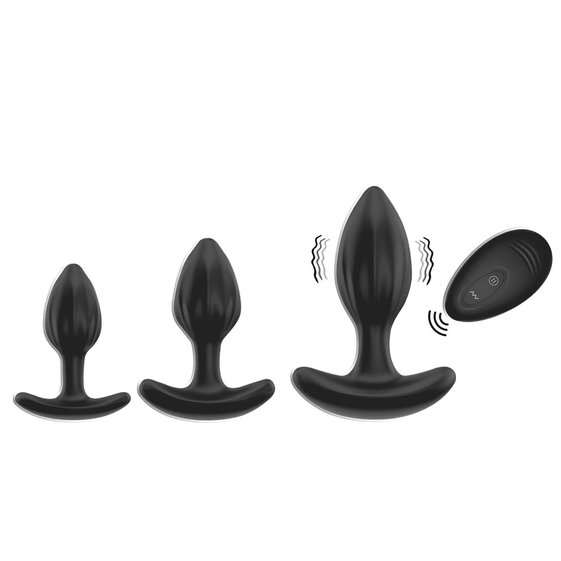 Vibrating Silicone Anal Trainer Set