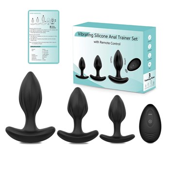 Vibrating Silicone Anal Trainer  Set packaging