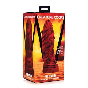 CreatureCocks Fire Dragon Dildo packaging