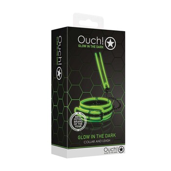 Ouch! Glow In The Dark Collar and Leash