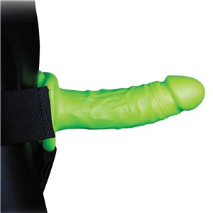 Ouch! Glow In The Dark Realistic 7 Inch Hollow Strap-On