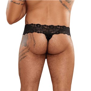 Scandal Lace Micro Thong on male buttocks