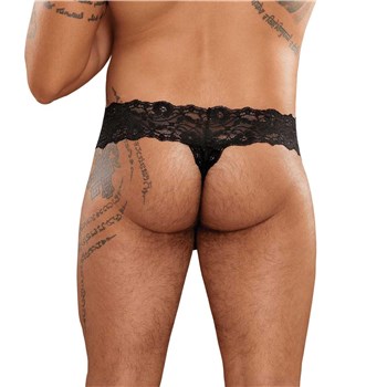 Scandal Lace Micro Thong on male buttocks