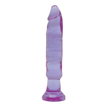 CRYSTAL JELLIES 6 INCH ANAL STARTER purple