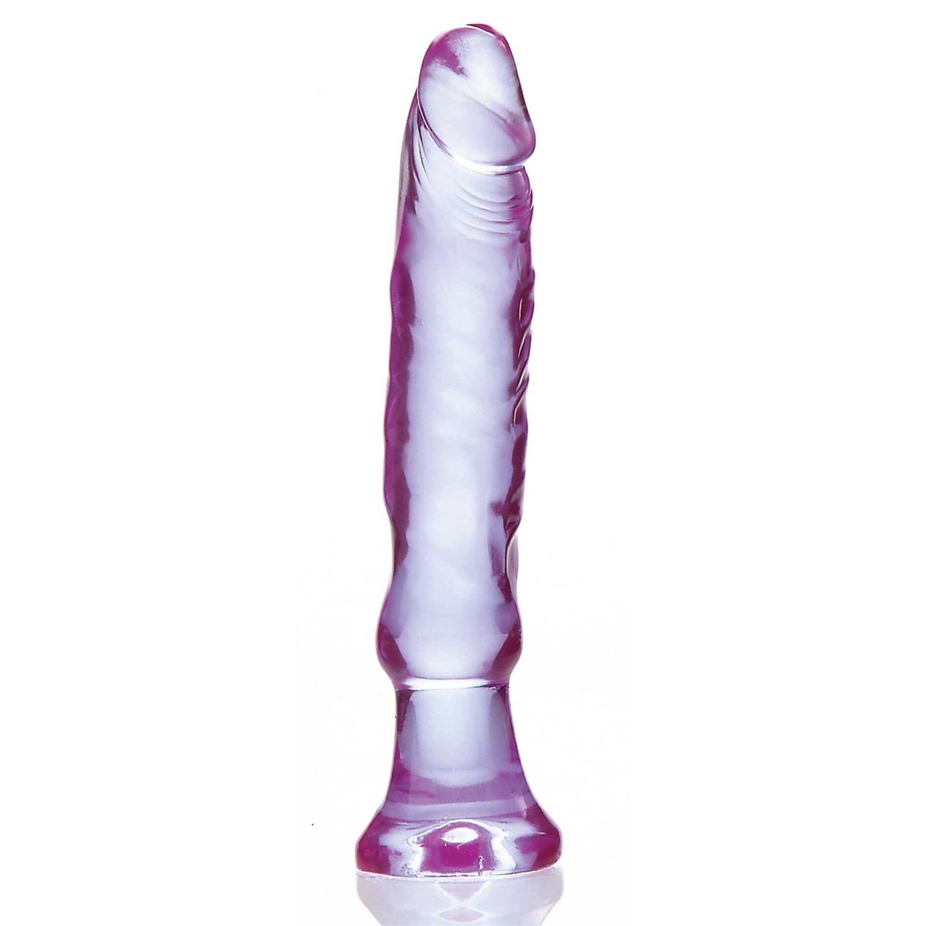 CRYSTAL JELLIES 6 INCH ANAL STARTER purple