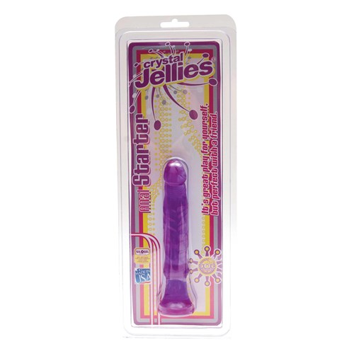 CRYSTAL JELLIES 6 INCH ANAL STARTER purple