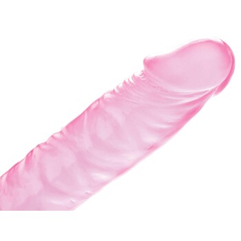 ADAM AND EVE PINK JELLY SLIM DILDO
