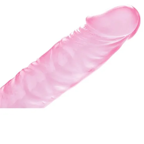 ADAM AND EVE PINK JELLY SLIM DILDO