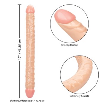 Size Queen 17 Inch Double Dong package specifications