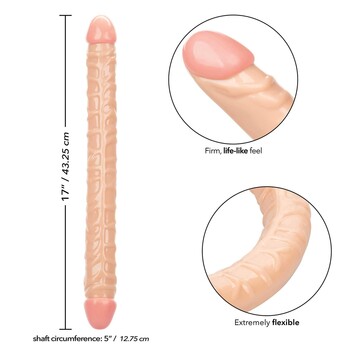 Size Queen 17 Inch Double Dong package specifications