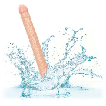 Size Queen 17 Inch Double Dong white in water