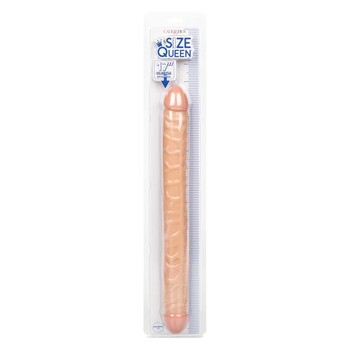 Size Queen 17 Inch Double Dong white packaging