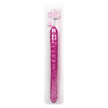 Size Queen 17 Inch Double Dong pink packaging