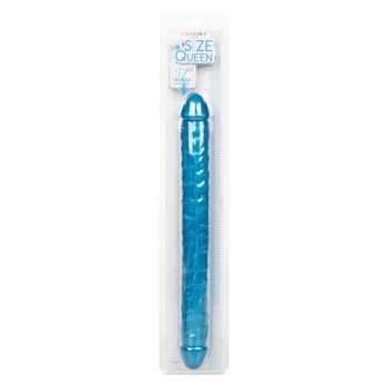 Size Queen 17 Inch Double Dong blue packaging