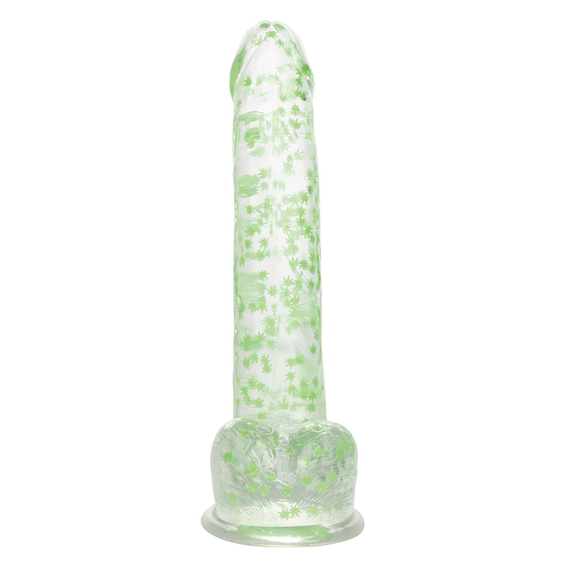 Naughty Bits Leaf Glow In The Dark Dildo